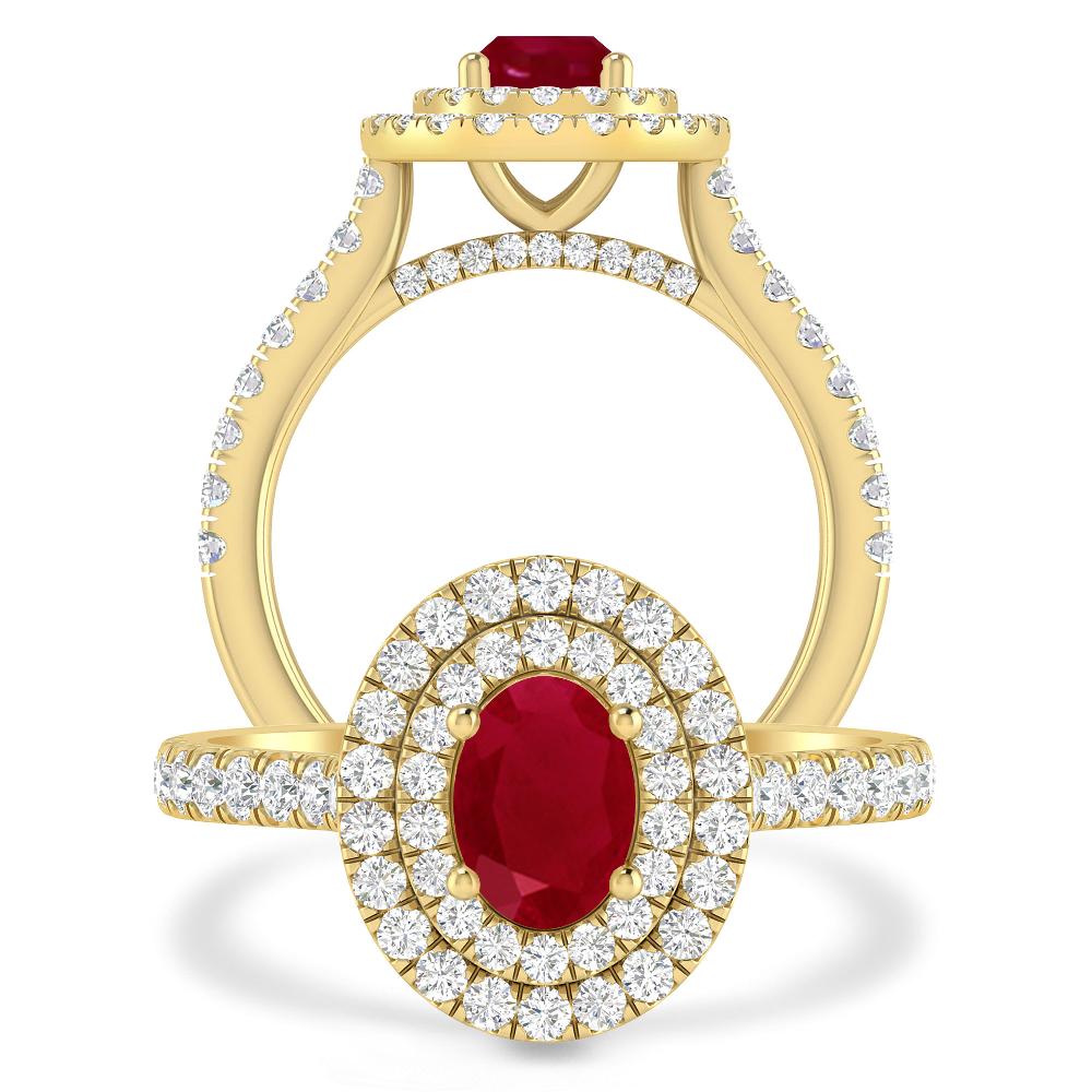 Yellow Gold - Ruby