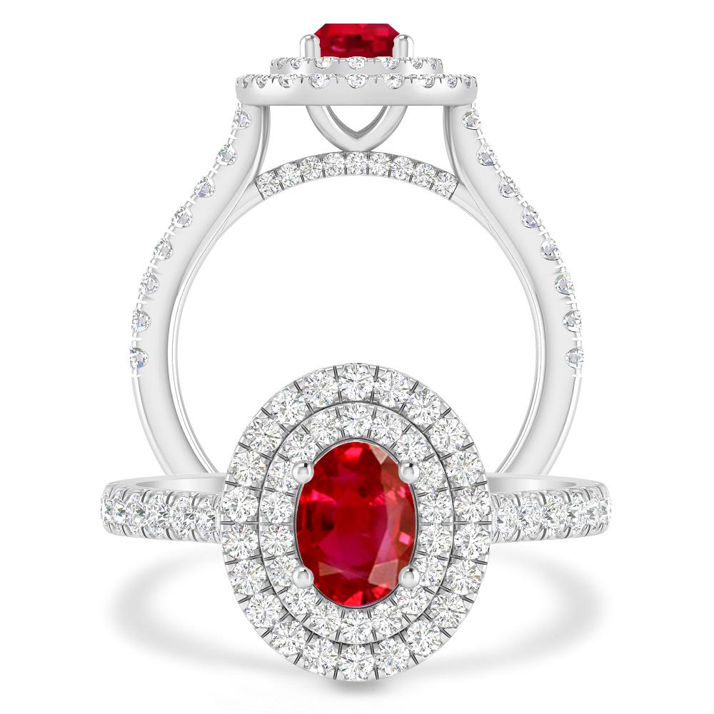 White Gold - Ruby