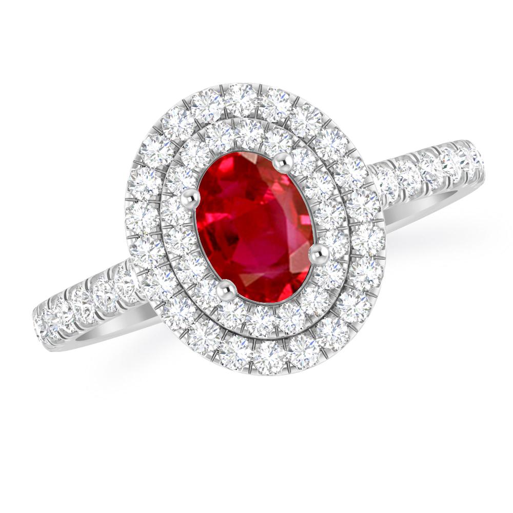 White Gold - Ruby