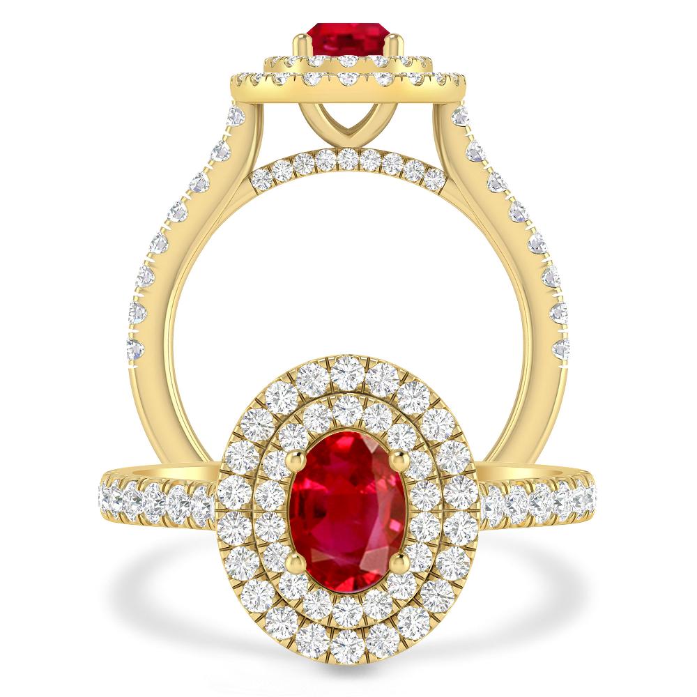 Yellow Gold - Ruby