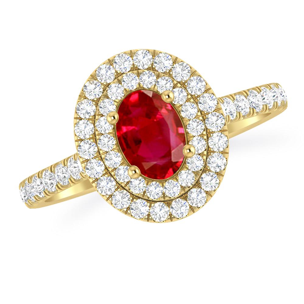 Yellow Gold - Ruby