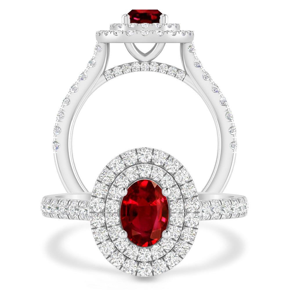 White Gold - Ruby