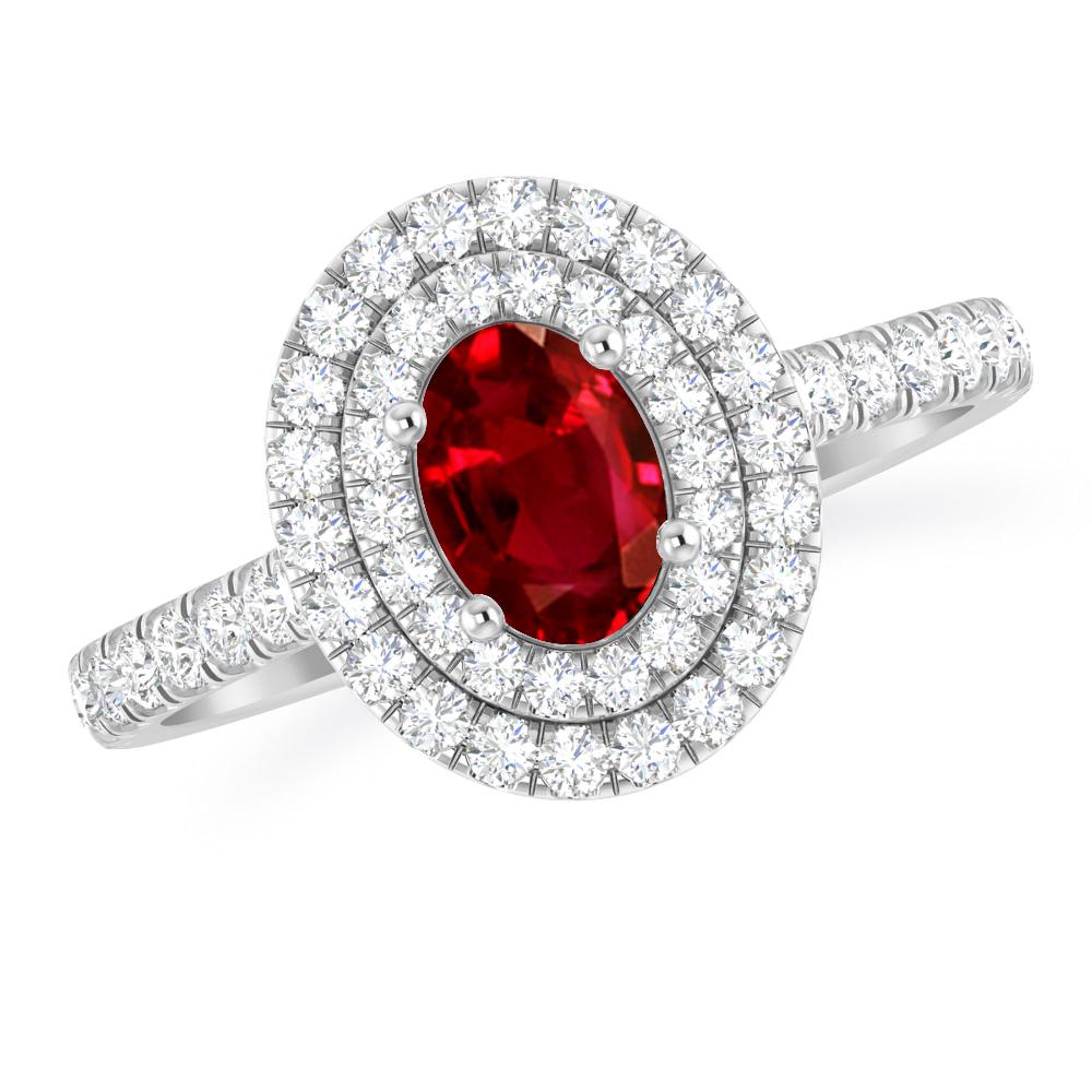 White Gold - Ruby