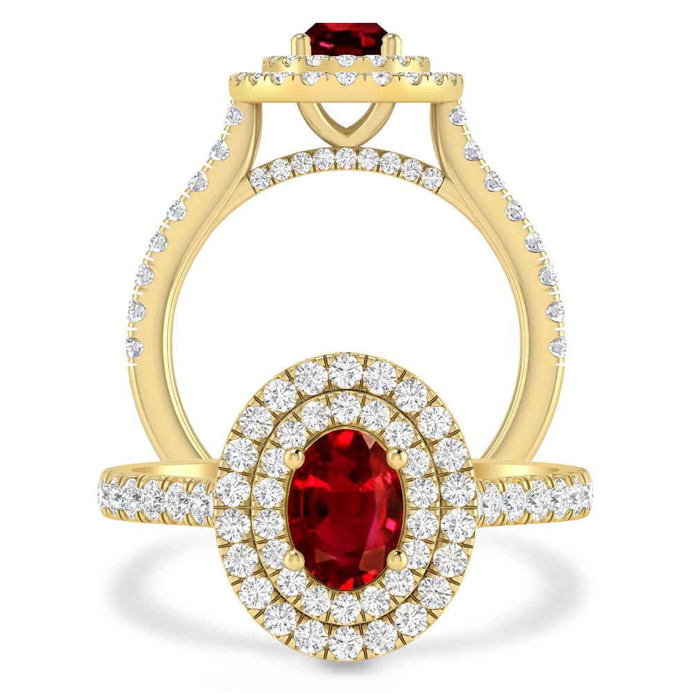 Yellow Gold - Ruby