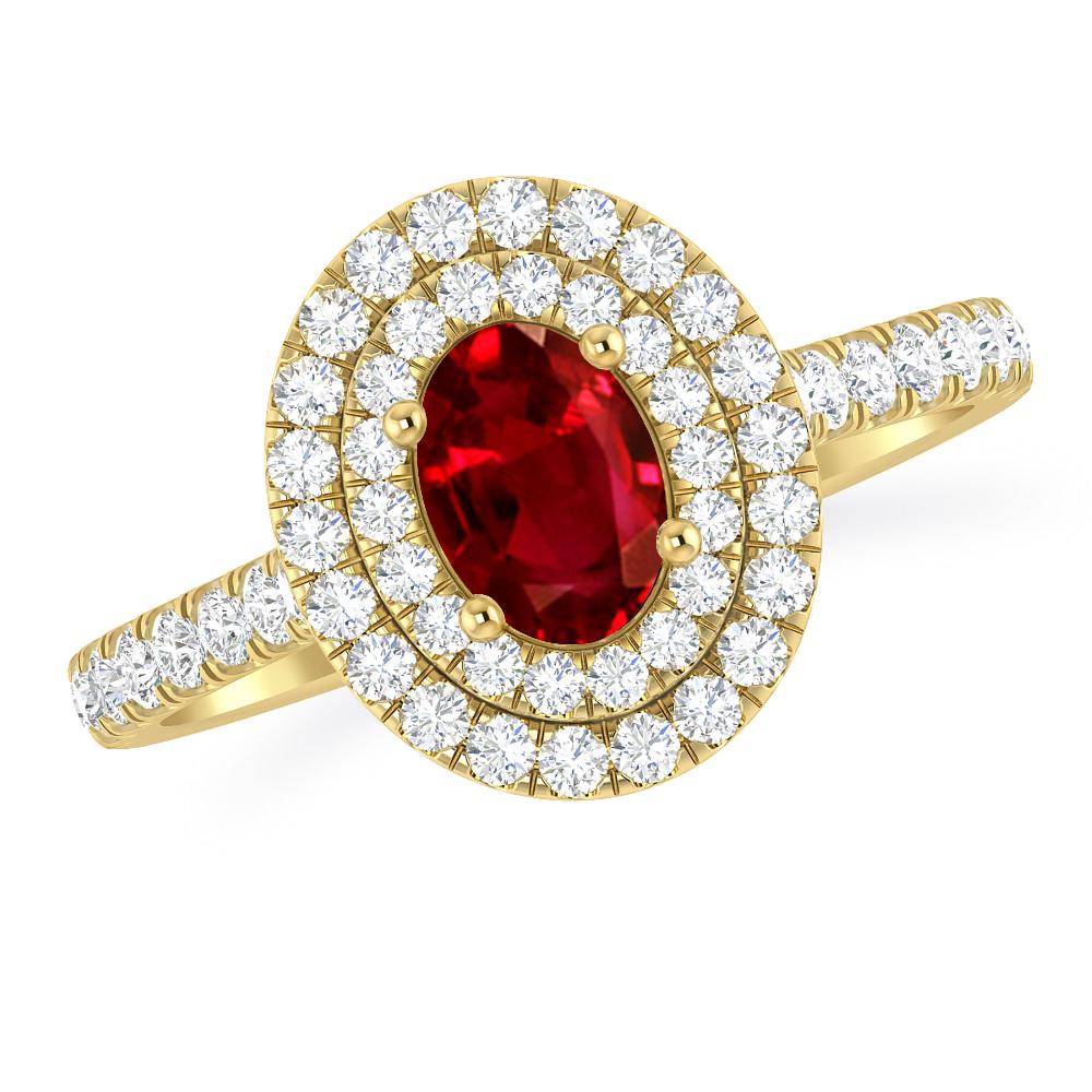 Yellow Gold - Ruby