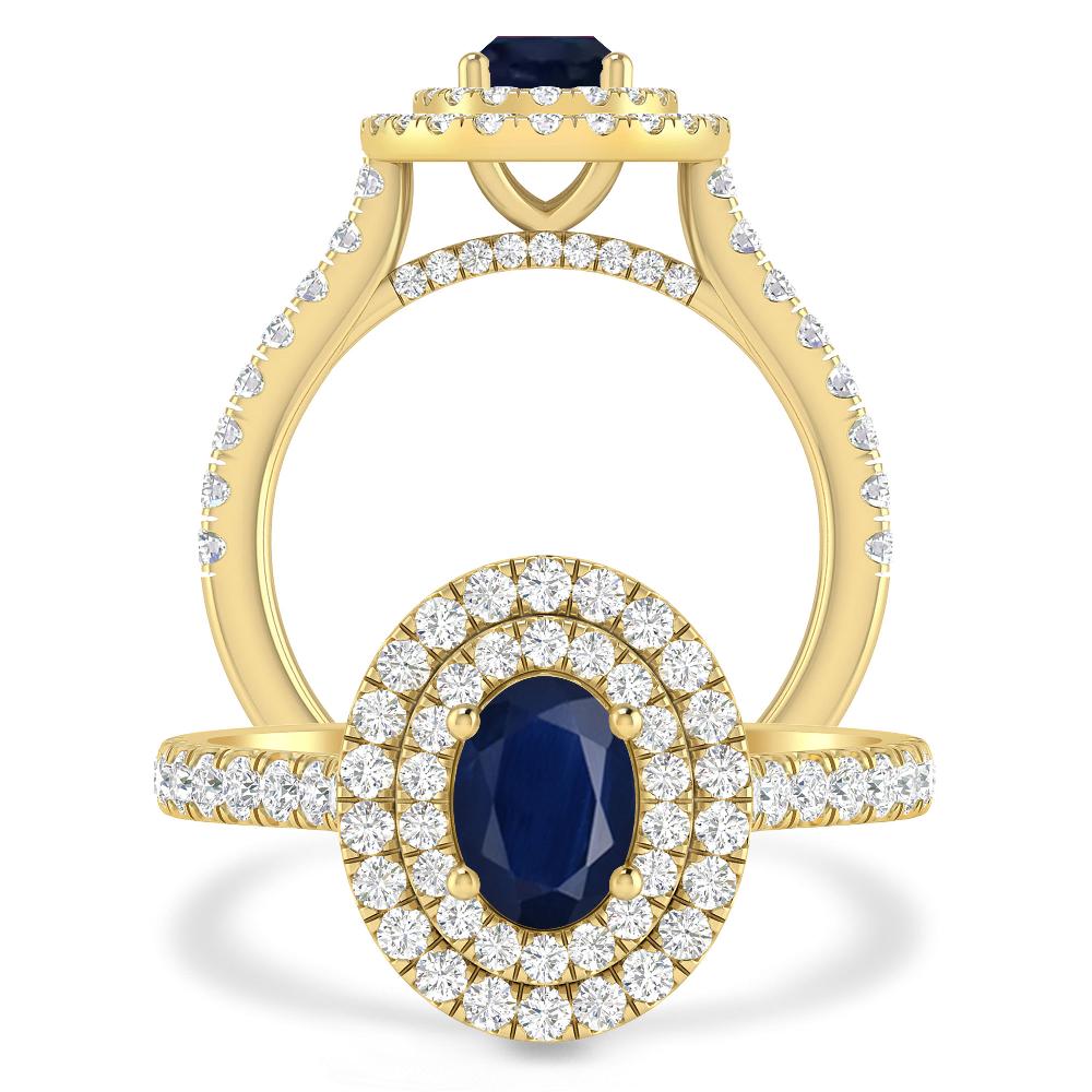 Yellow Gold - Sapphire