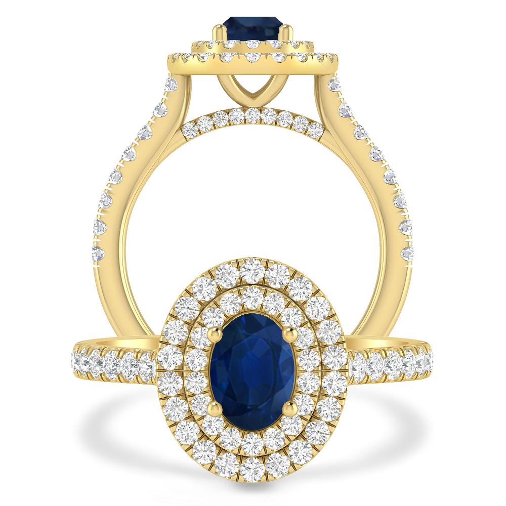 Yellow Gold - Sapphire