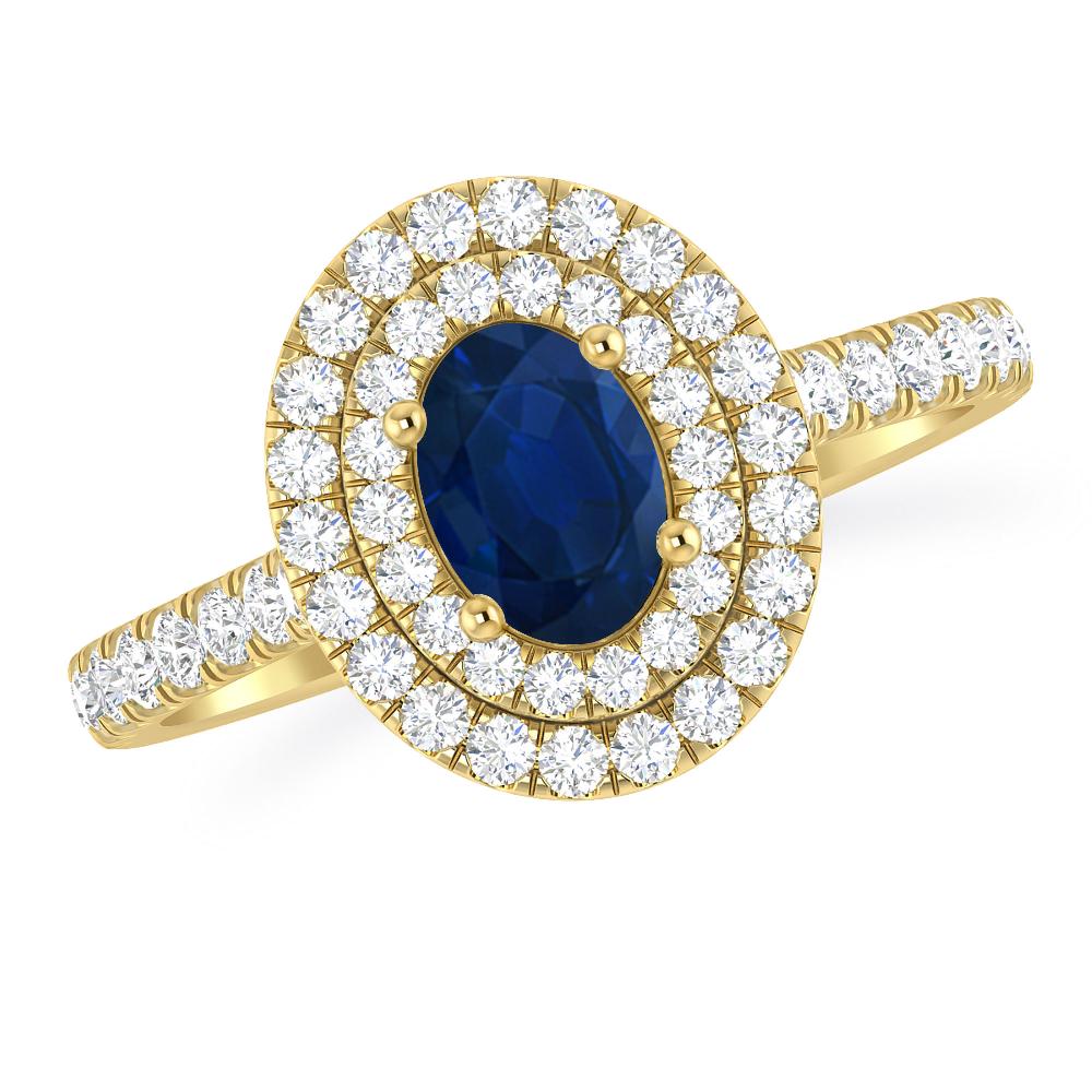 Yellow Gold - Sapphire