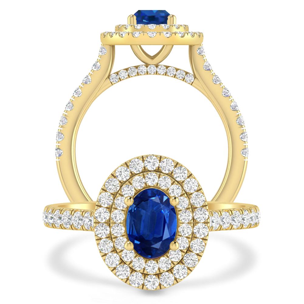 Yellow Gold - Sapphire