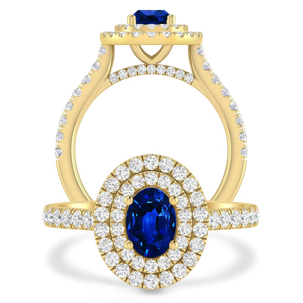 Yellow Gold - Sapphire