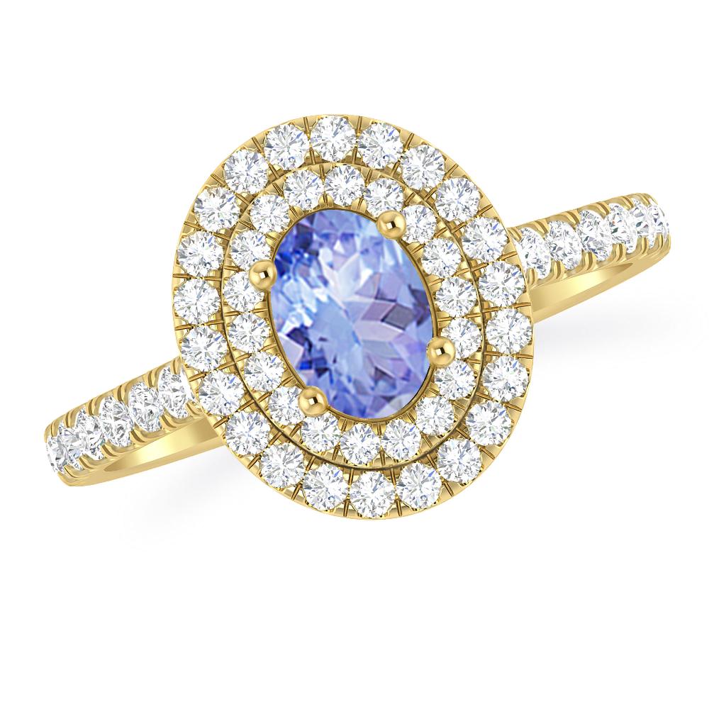 Yellow Gold - Tanzanite