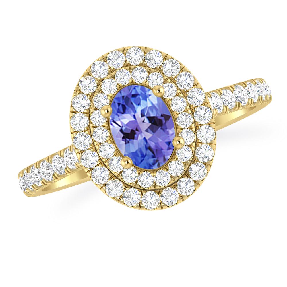 Yellow Gold - Tanzanite