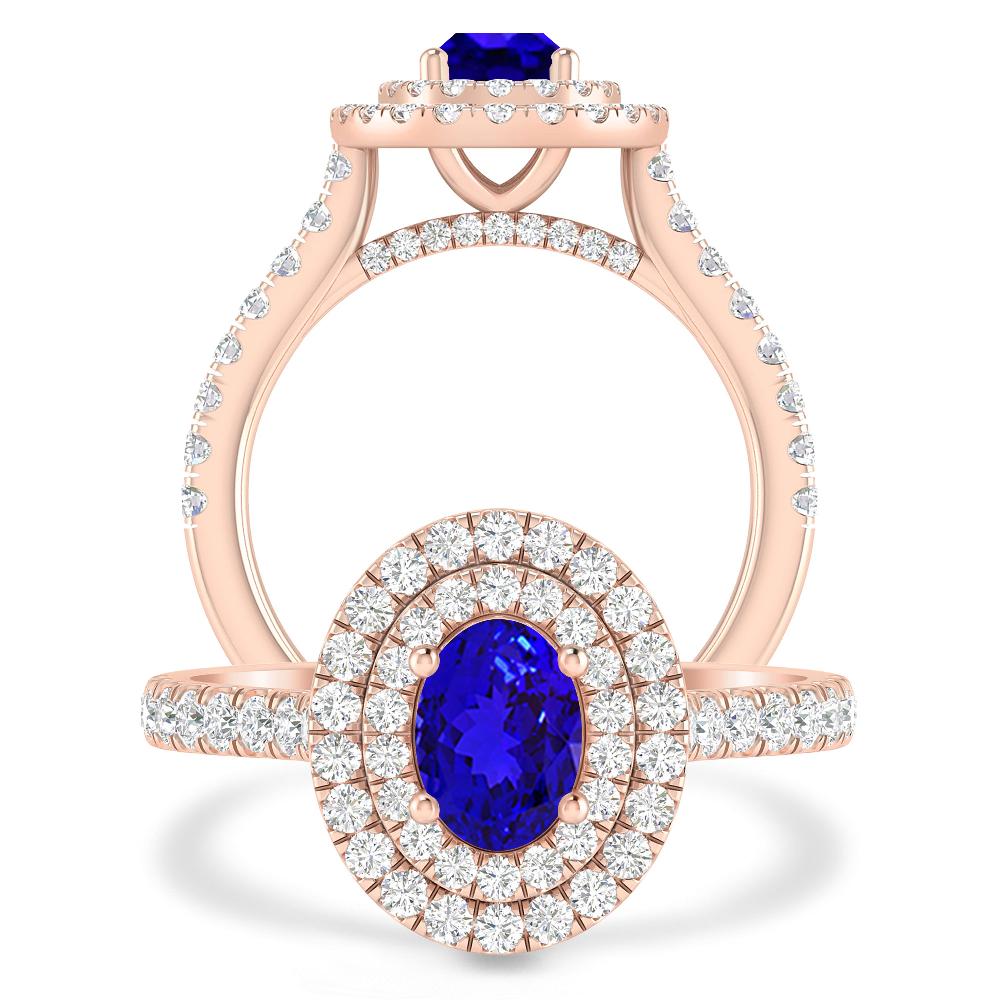 Rose Gold - Tanzanite