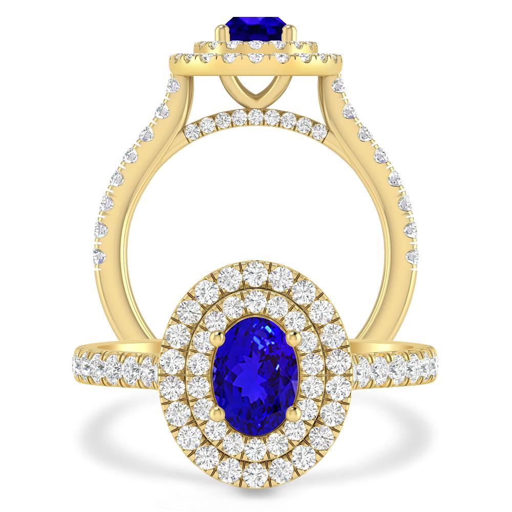 Yellow Gold - Tanzanite