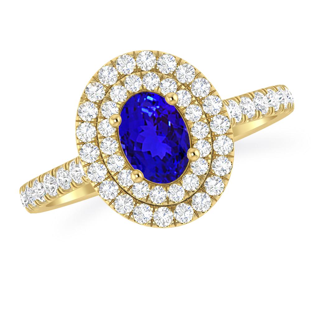 Yellow Gold - Tanzanite