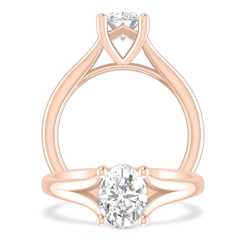 Rose Gold - Oval