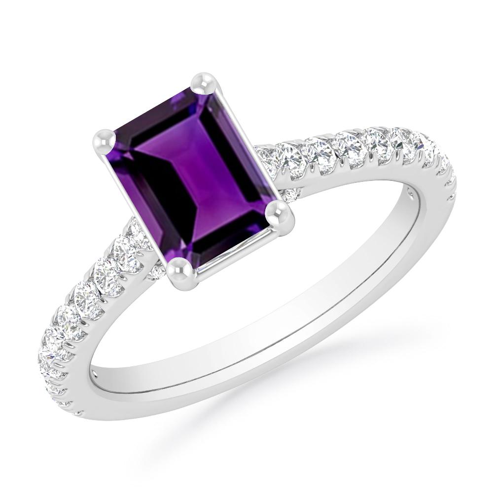 White Gold - Amethyst