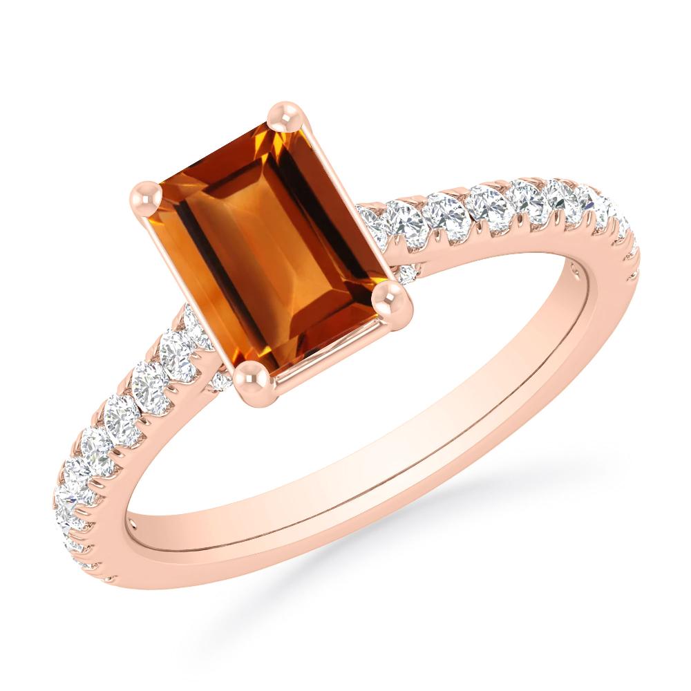 Rose Gold - Citrine