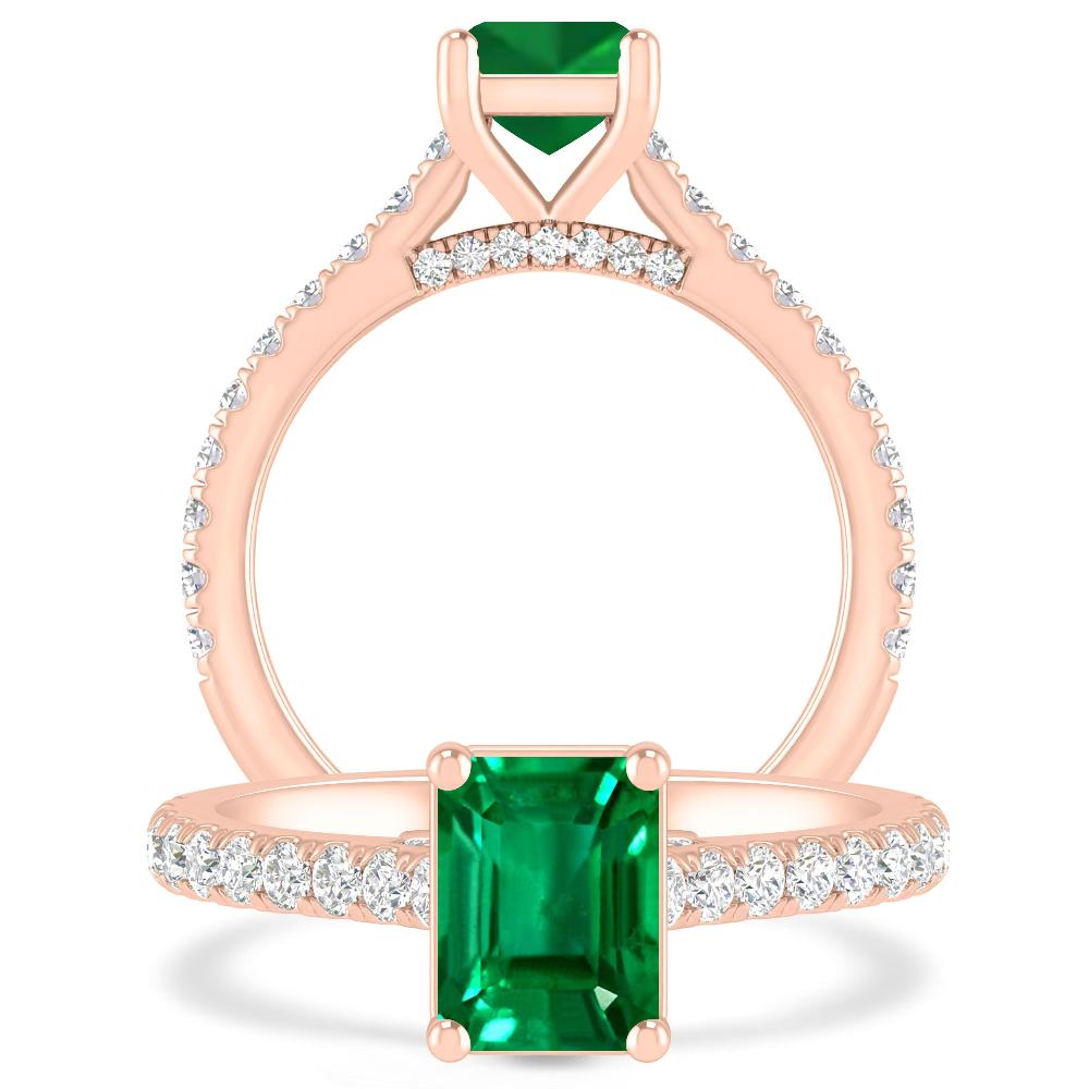 Rose Gold - Emerald