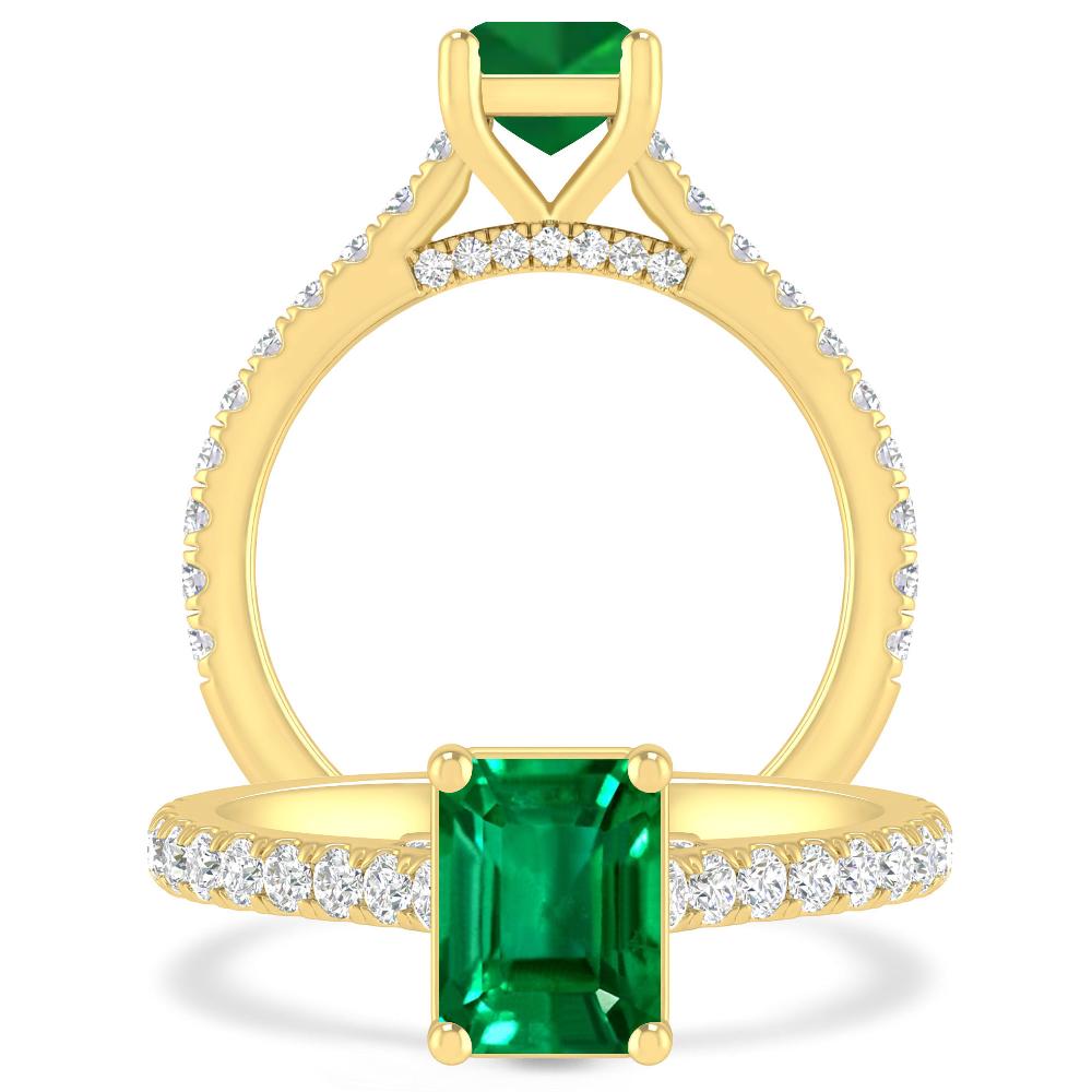 Yellow Gold - Emerald