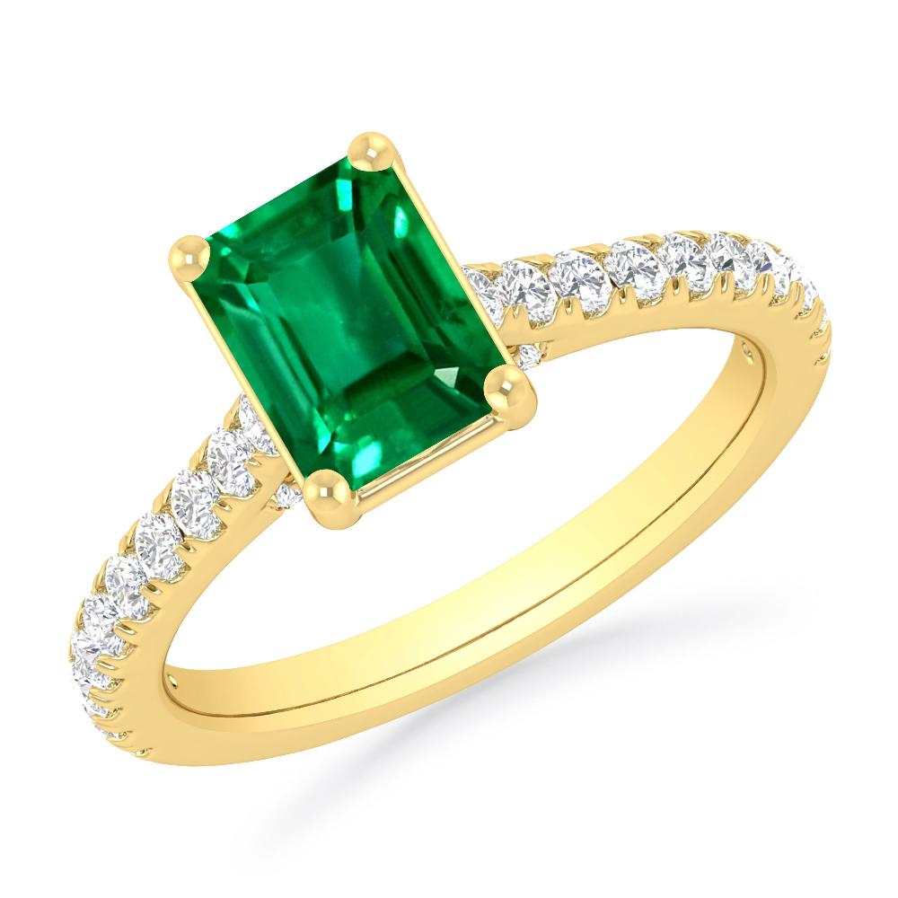 Yellow Gold - Emerald