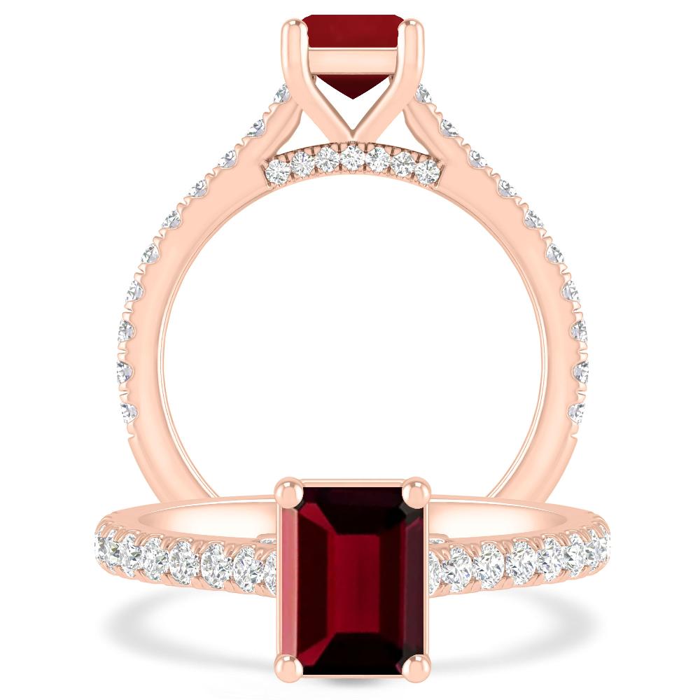 Rose Gold - Garnet