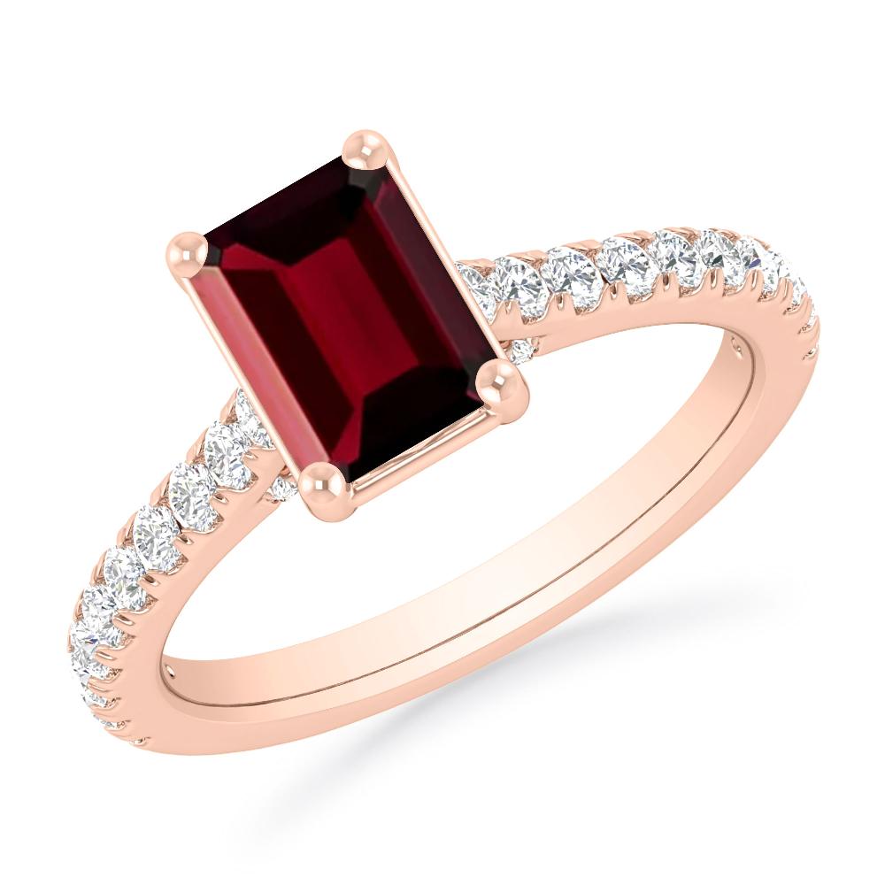 Rose Gold - Garnet