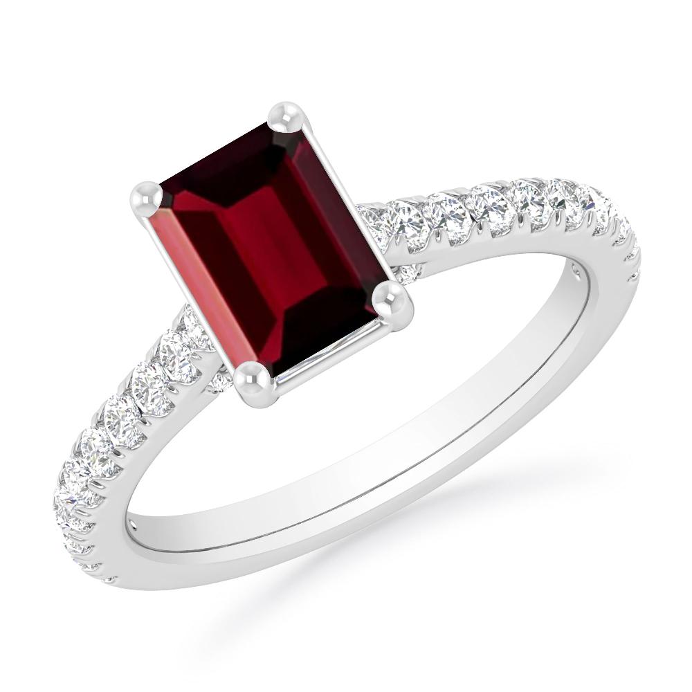 White Gold - Garnet