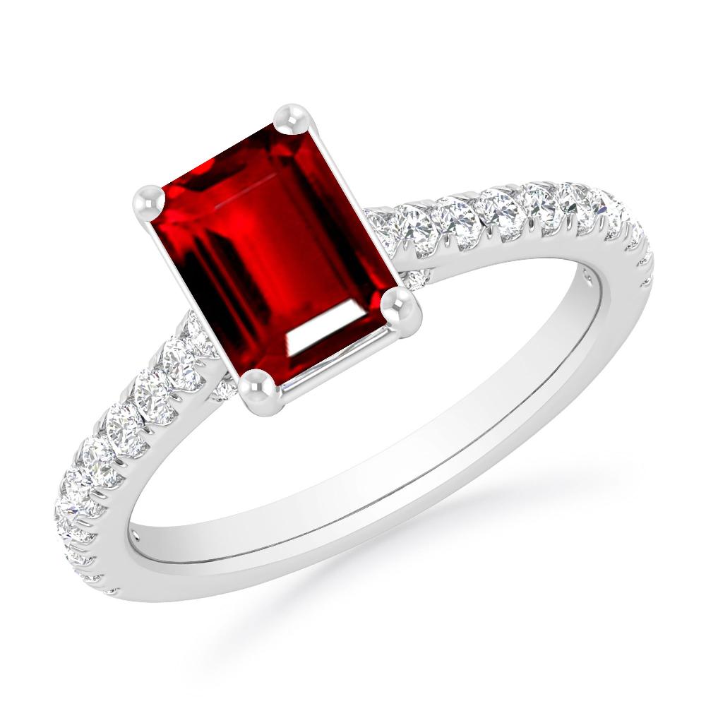 White Gold - Ruby