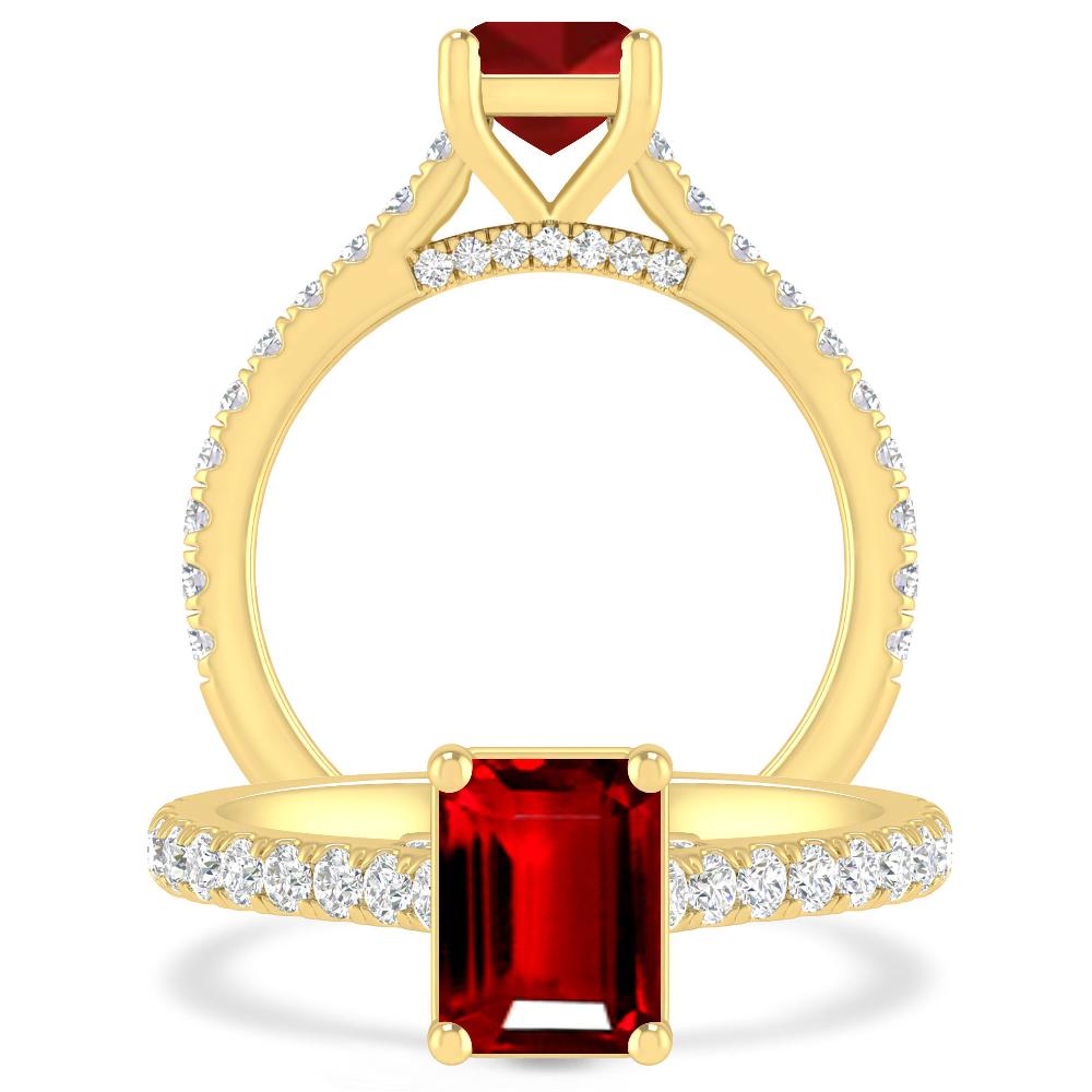 Yellow Gold - Ruby