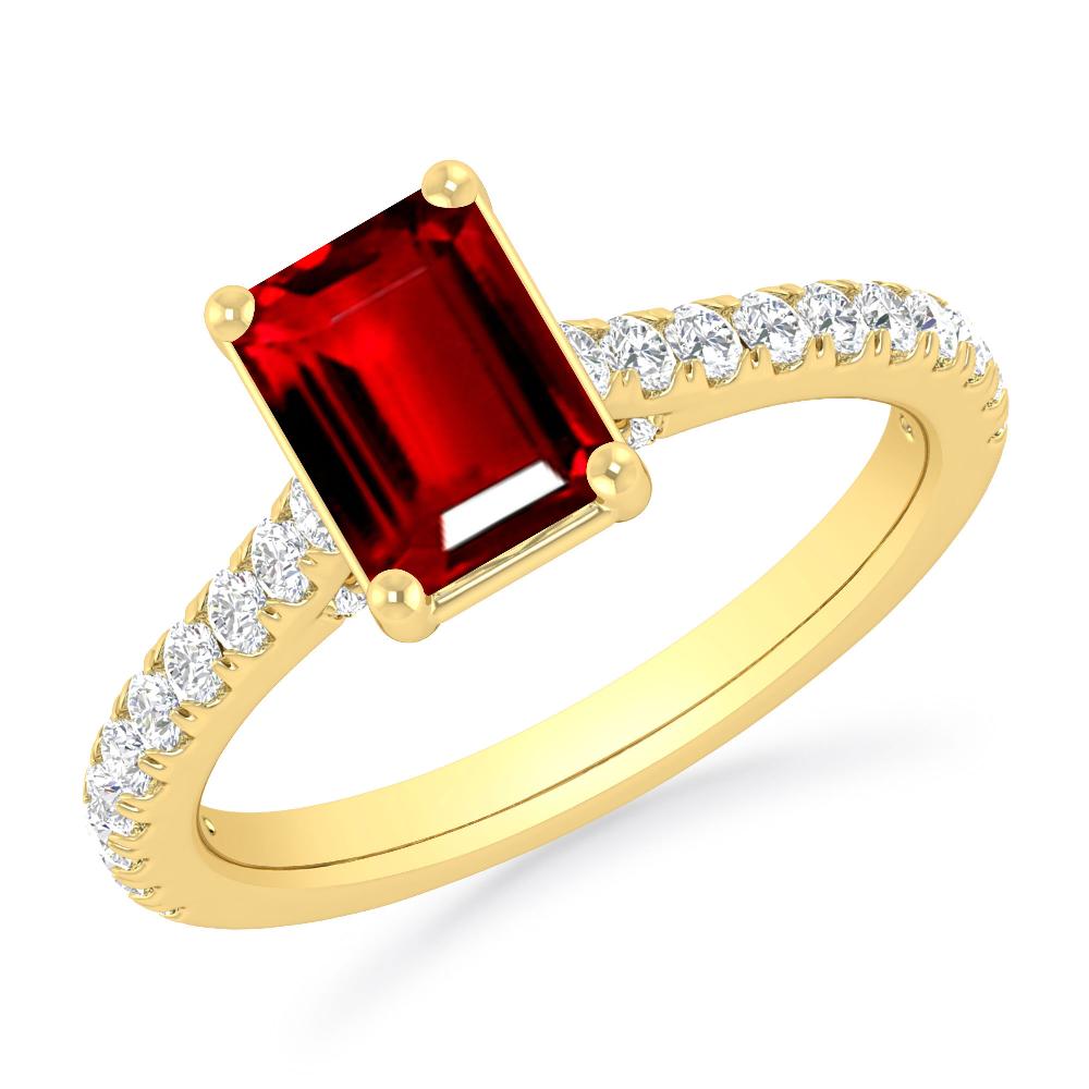 Yellow Gold - Ruby