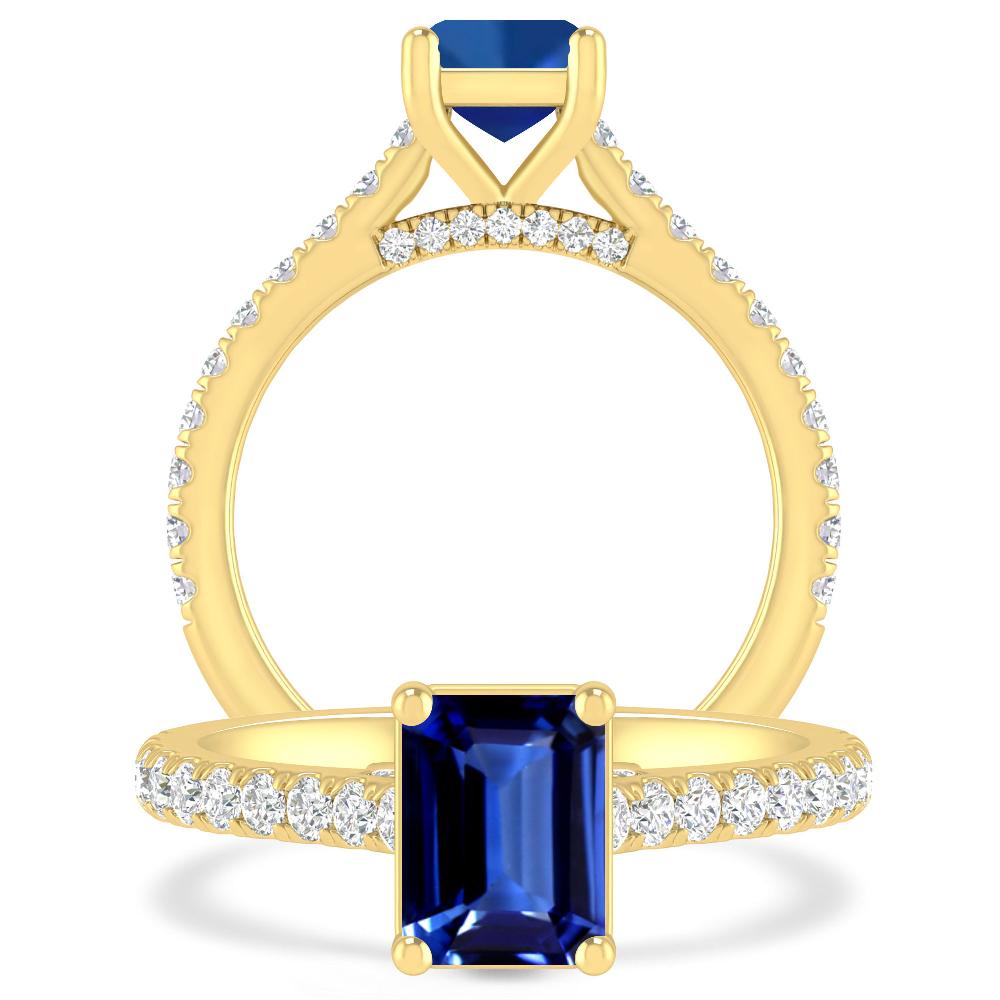 Yellow Gold - Sapphire