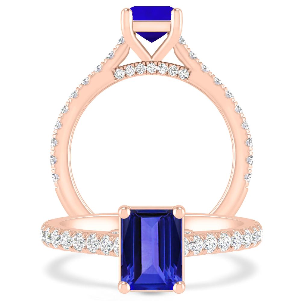 Rose Gold - Tanzanite