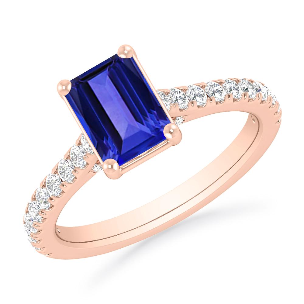 Rose Gold - Tanzanite