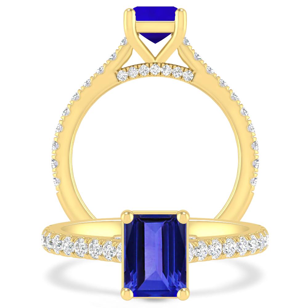 Yellow Gold - Tanzanite