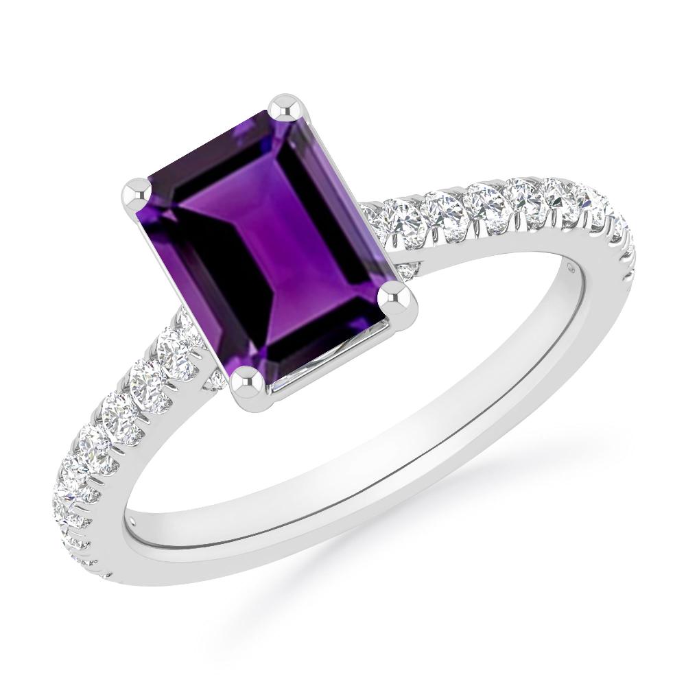 White Gold - Amethyst