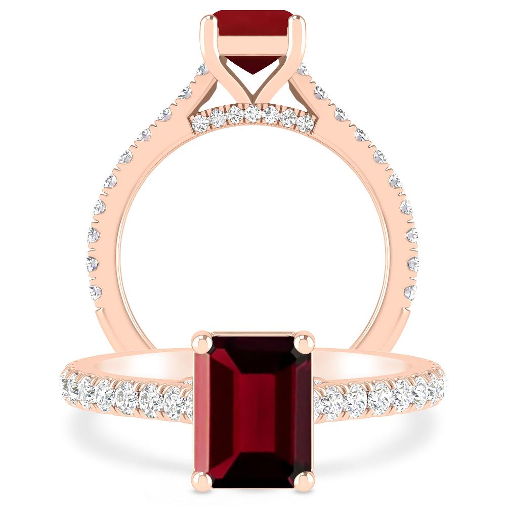 Rose Gold - Garnet