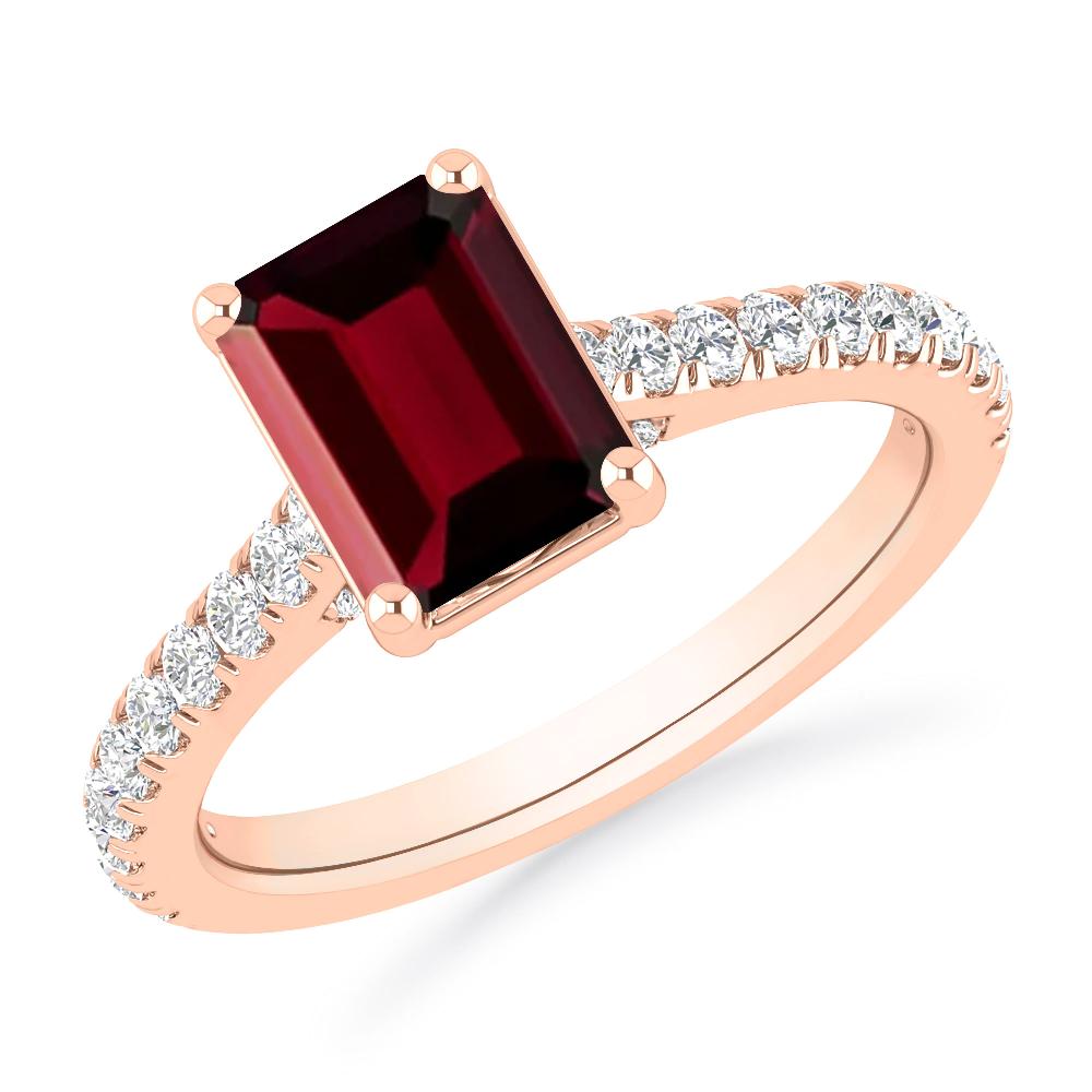 Rose Gold - Garnet