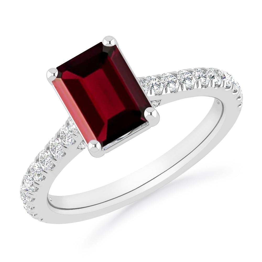 White Gold - Garnet