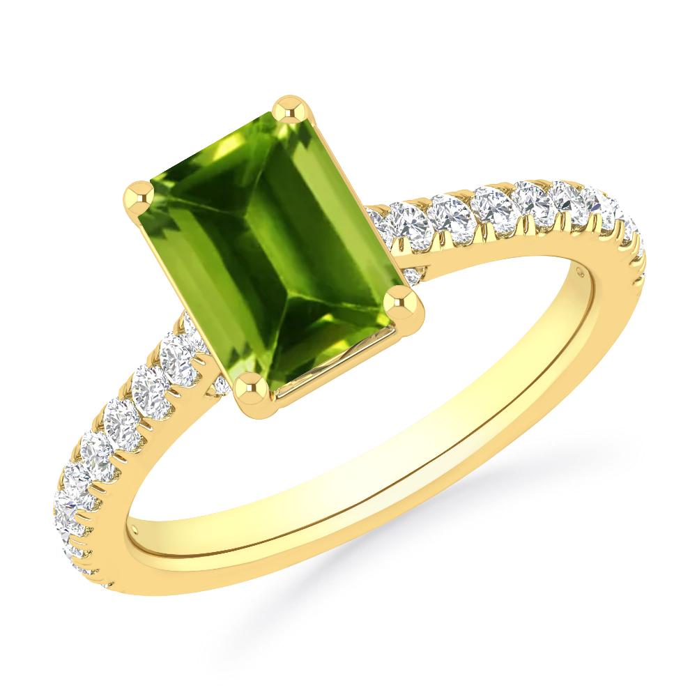 Yellow Gold - Peridot