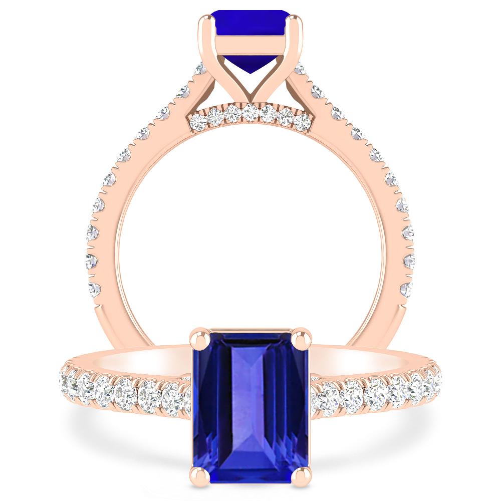 Rose Gold - Tanzanite