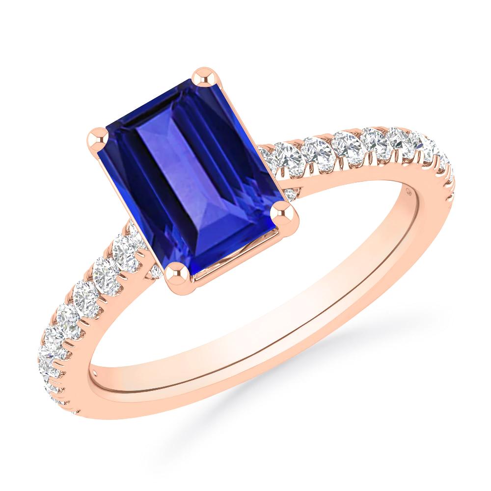 Rose Gold - Tanzanite