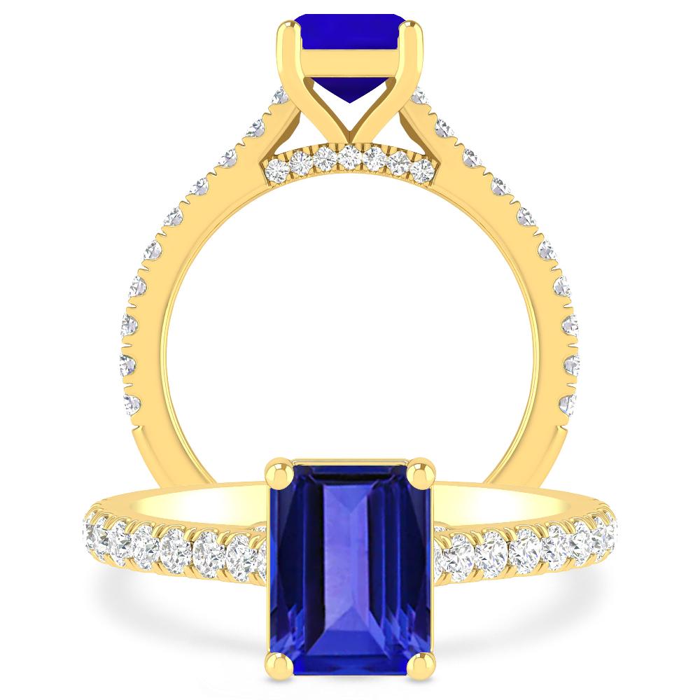 Yellow Gold - Tanzanite