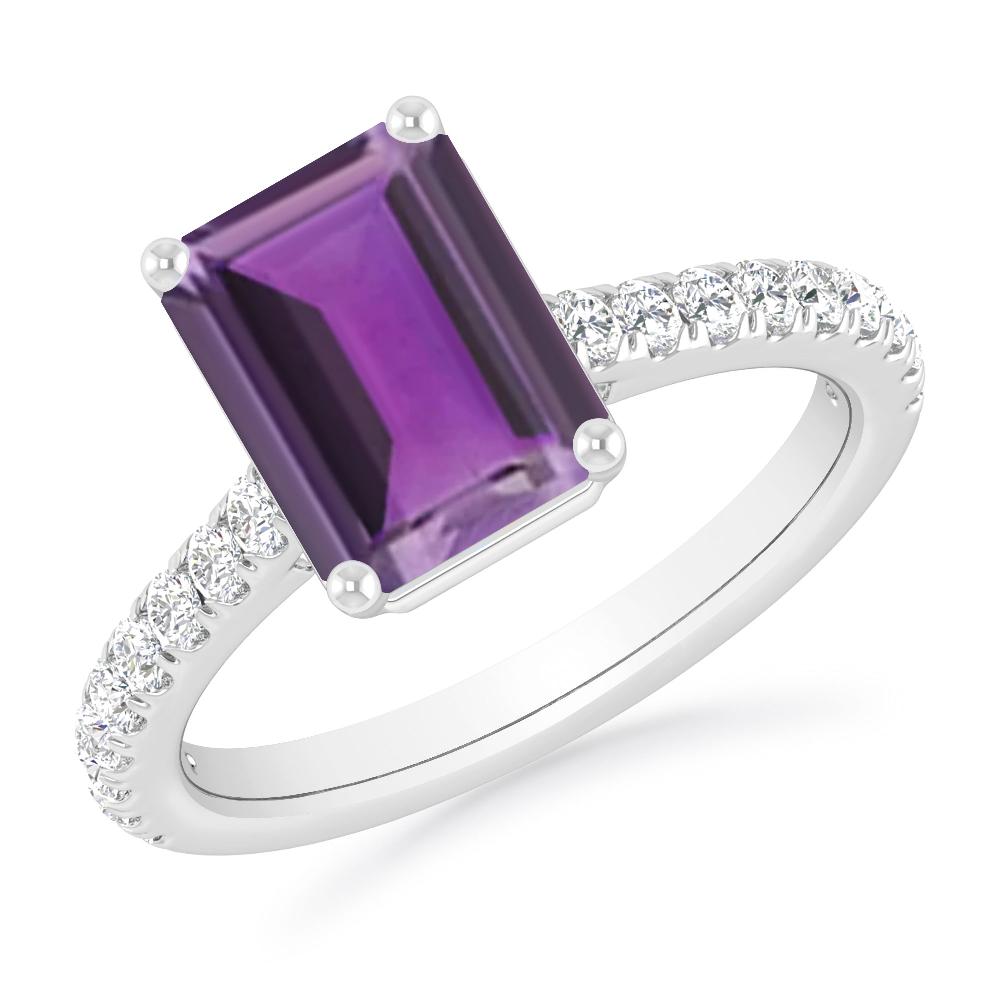 White Gold - Amethyst