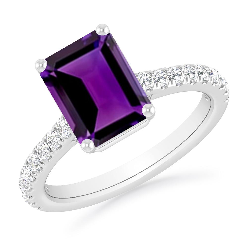 White Gold - Amethyst