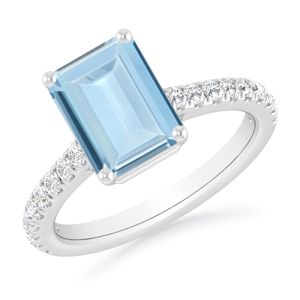 White Gold - Aquamarine