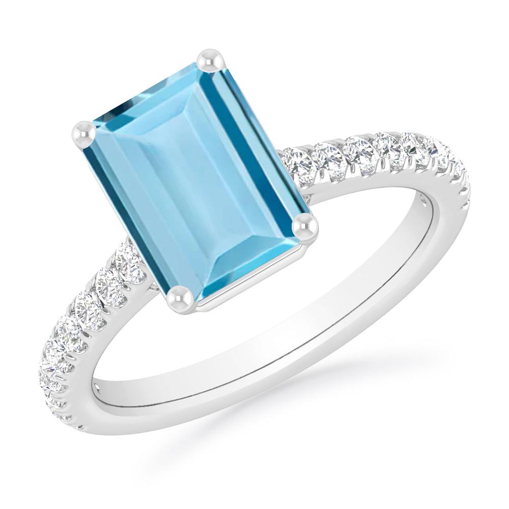 White Gold - Aquamarine