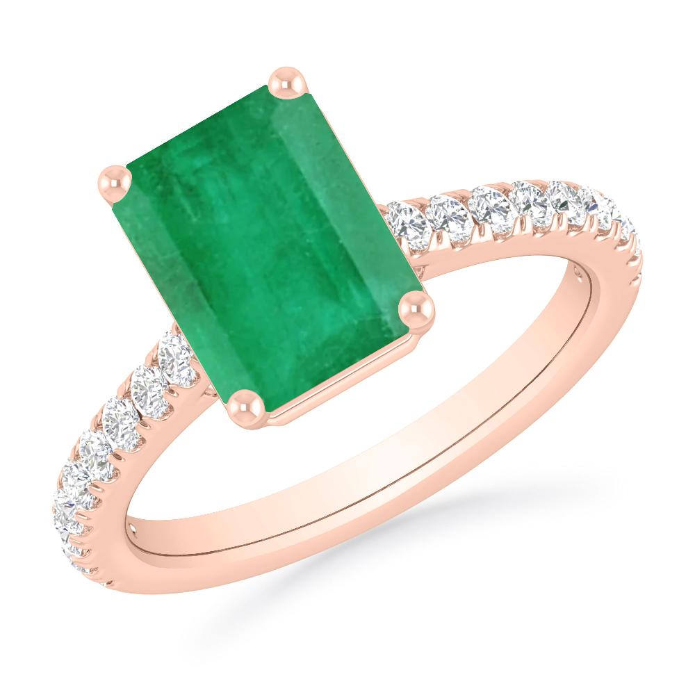 Rose Gold - Emerald