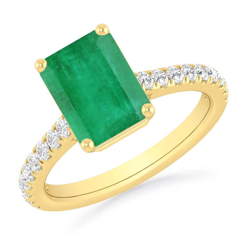 Yellow Gold - Emerald