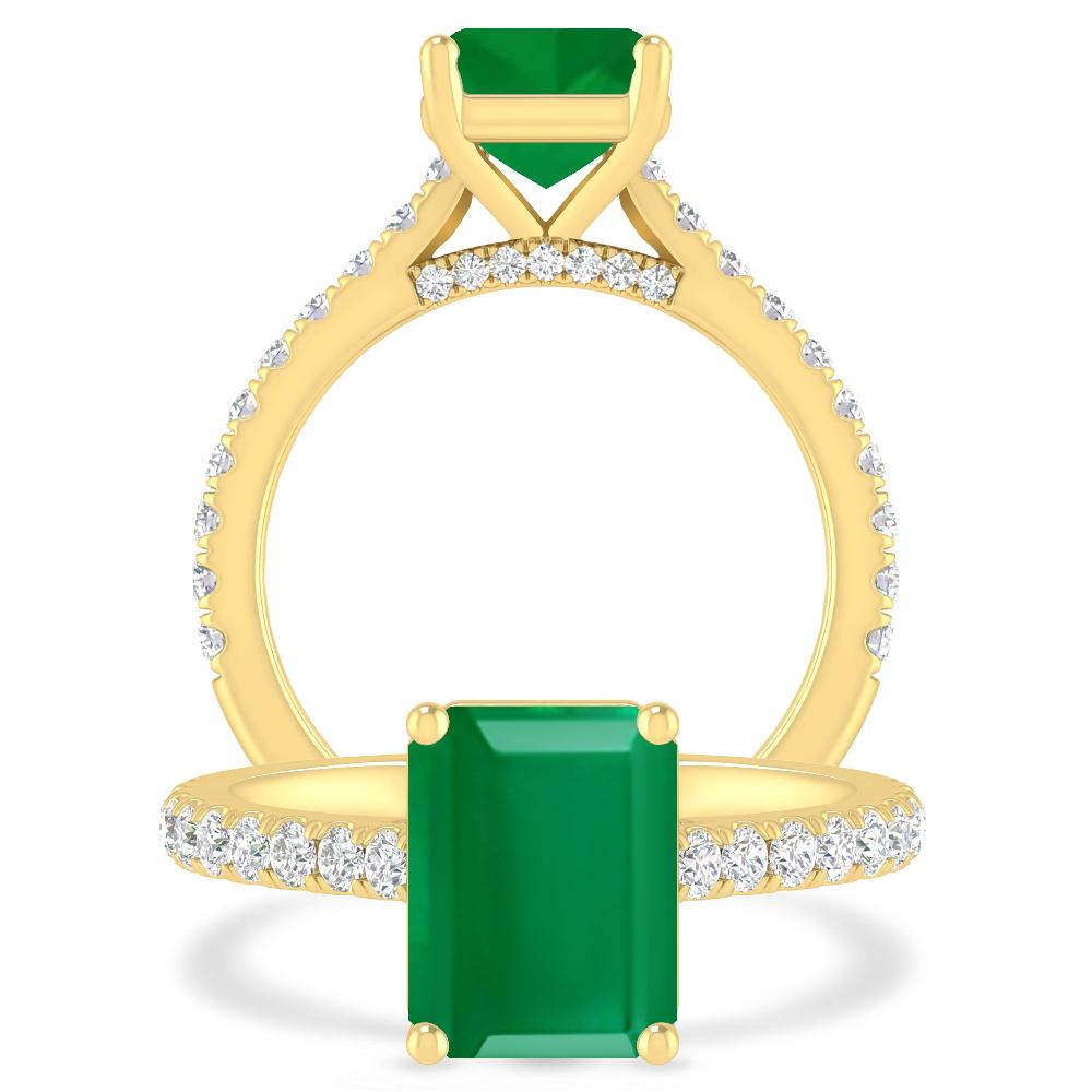 Yellow Gold - Emerald